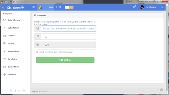 Gramblr Add Likes Example