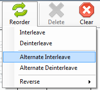 Not Another PDF Scanner) - Choose Reorder" > Alternate Interleave